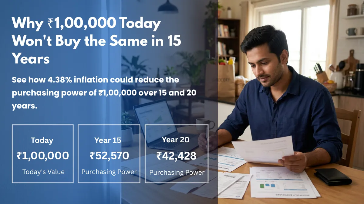 Inflation Impact on Savings India: ₹1 Lakh in 15 Years