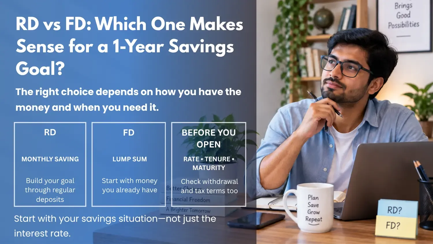 RD vs FD: Which One Makes Sense for a 1-Year Savings Goal?