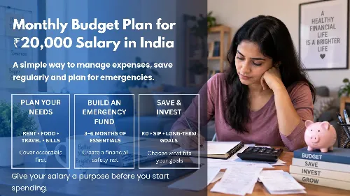 Monthly Budget Plan for ₹20,000 Salary in India